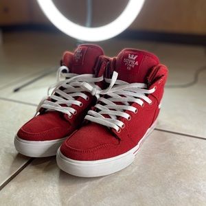 supra red high tops